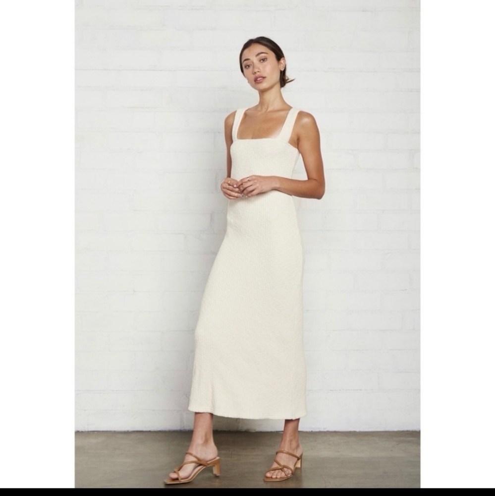 Rachel Pally Cream Maxi Dress with Square Neck